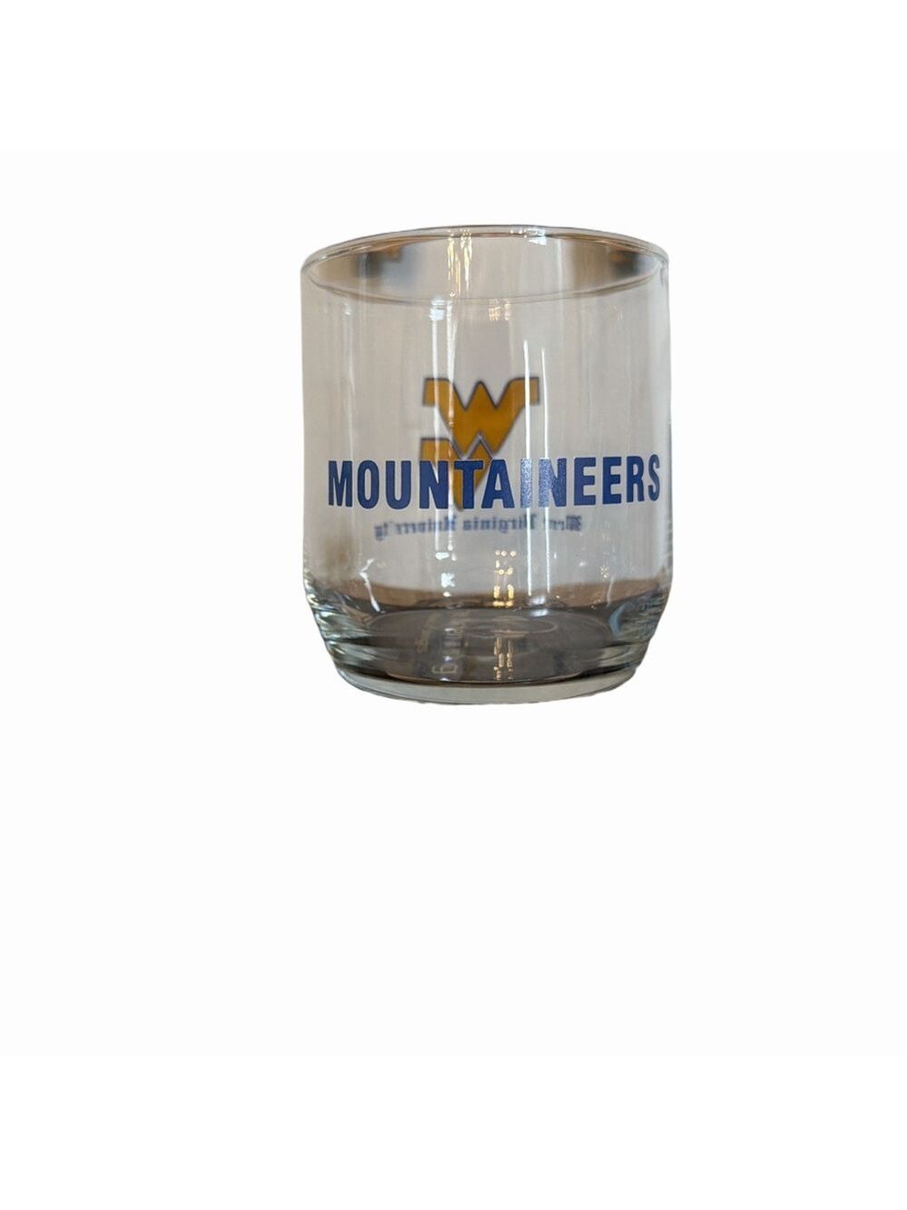 University of West Virginia Mountaineers Whisky Glass.